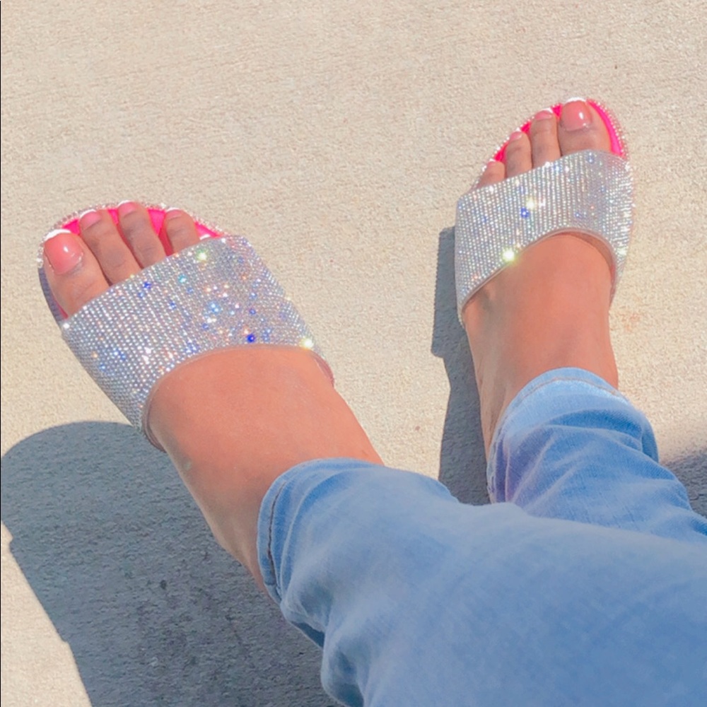 pink sandals